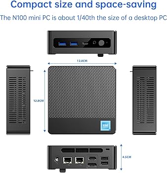 AOOSTAR GEM12 AMD Ryzen 7 8845HS Mini PC(8C/16T,up to 5.1GHz